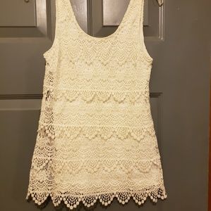Lace tank top womens